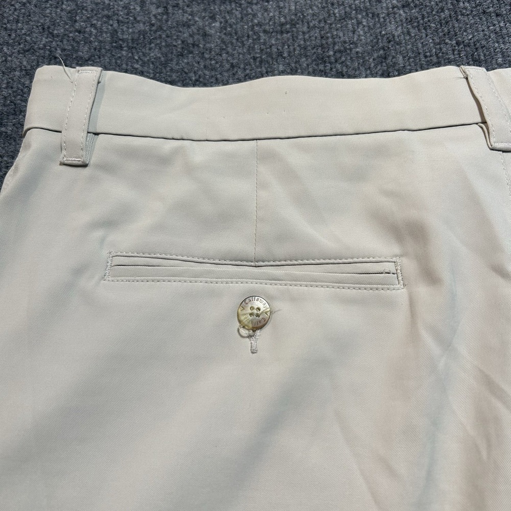 Callaway Mens Chino Shorts Size 36 Gray Flat Front Casual Outdoor - Picture 8 of 13